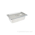 Casserole GN de ​​style américain en acier inoxydable pour hôtel